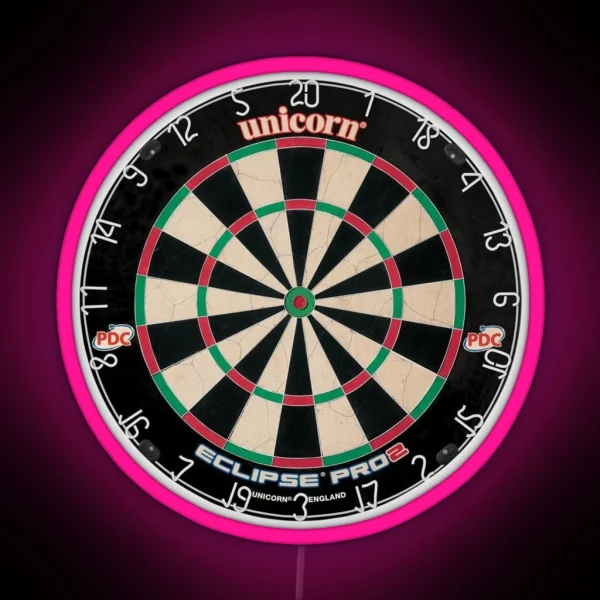 Unicorn Eclipse Pro2 Dartboard RGB Neon Sign