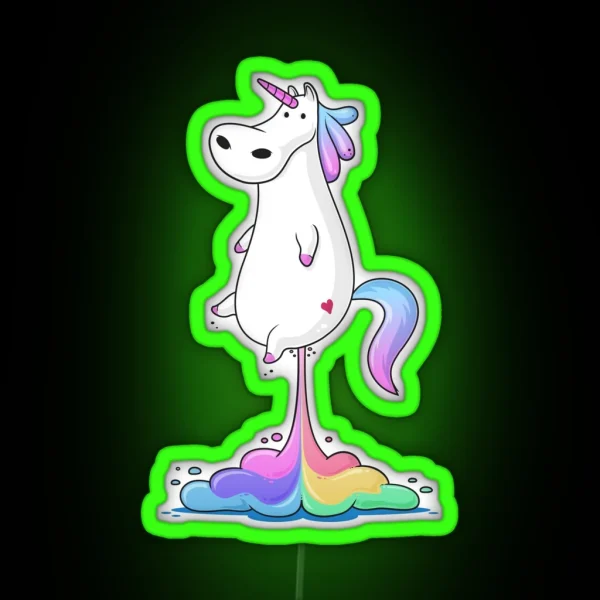 Unicorn Fart RGB Neon Sign