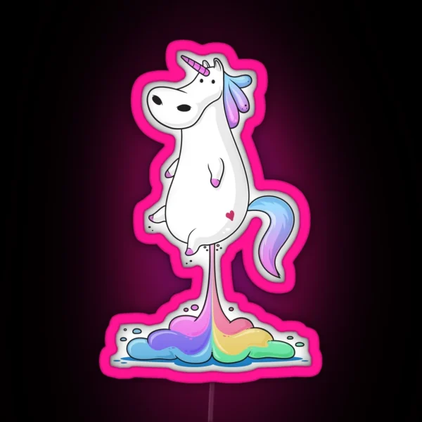 Unicorn Fart RGB Neon Sign