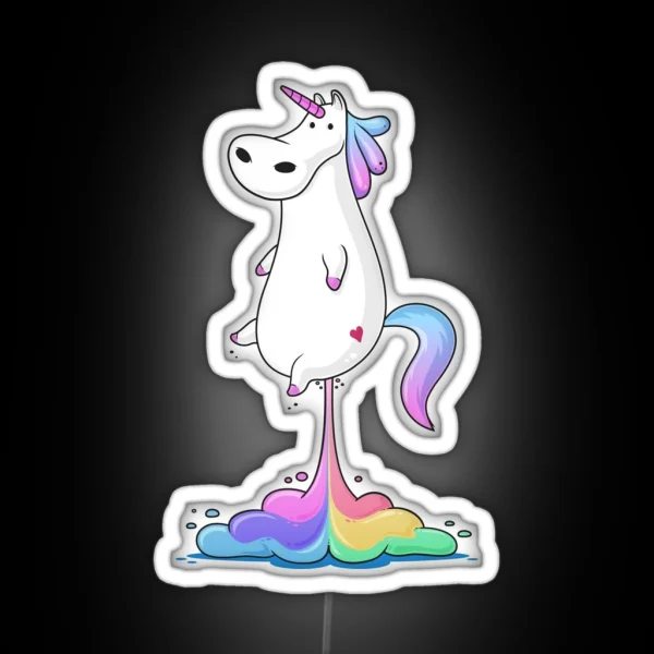 Unicorn Fart RGB Neon Sign