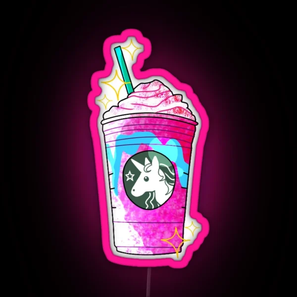 Unicorn Frappuccino RGB Neon Sign