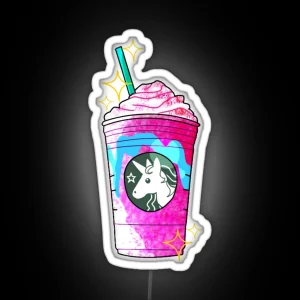 Unicorn Frappuccino RGB Neon Sign