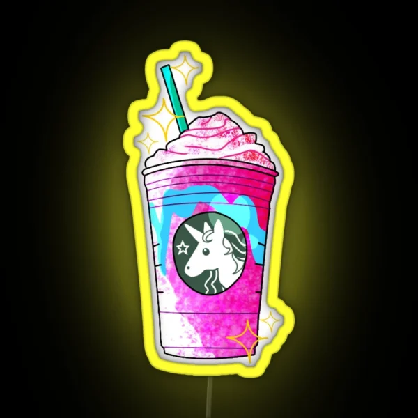 Unicorn Frappuccino RGB Neon Sign