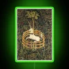 Whimsical Gothic Fantasy Unicorn Floral Motifs Neon Sign Home Decor Accent