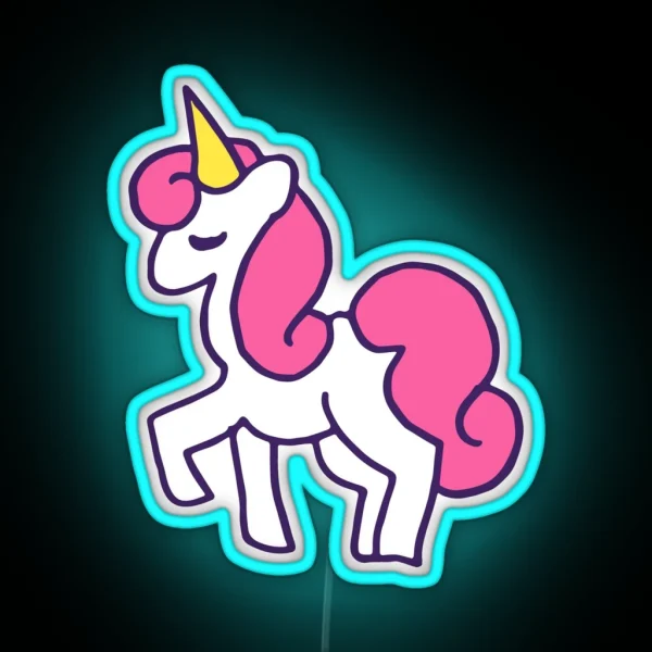 Unicorn Princess RGB Neon Sign