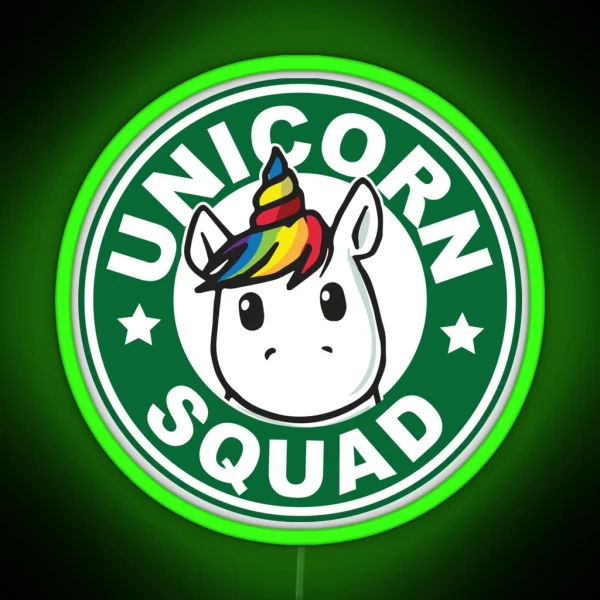 Unicorn Squad RGB Neon Sign