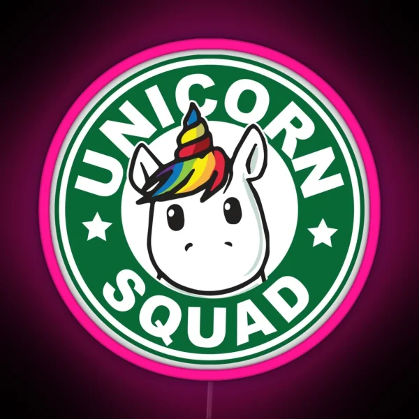 Unicorn Squad RGB Neon Sign