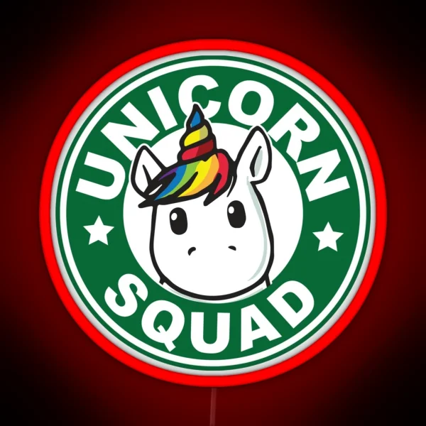 Unicorn Squad RGB Neon Sign