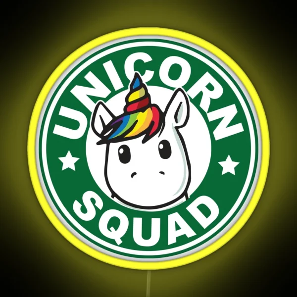 Unicorn Squad RGB Neon Sign