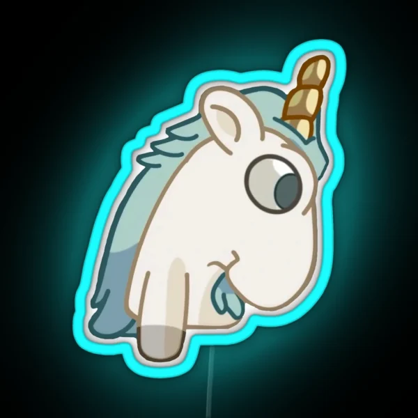 Unicorse Children Pose RGB Neon Sign