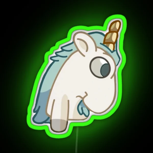 Unicorse Children Pose RGB Neon Sign