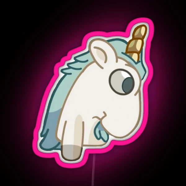 Unicorse Children Pose RGB Neon Sign
