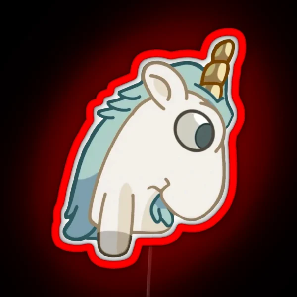 Unicorse Children Pose RGB Neon Sign