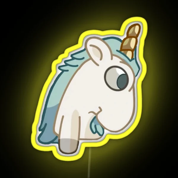 Unicorse Children Pose RGB Neon Sign