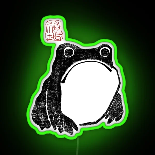 Unimpressed Frog RGB Neon Sign