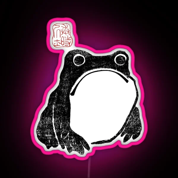 Unimpressed Frog RGB Neon Sign