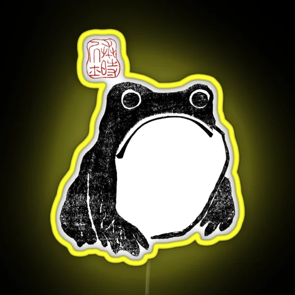 Unimpressed Frog RGB Neon Sign