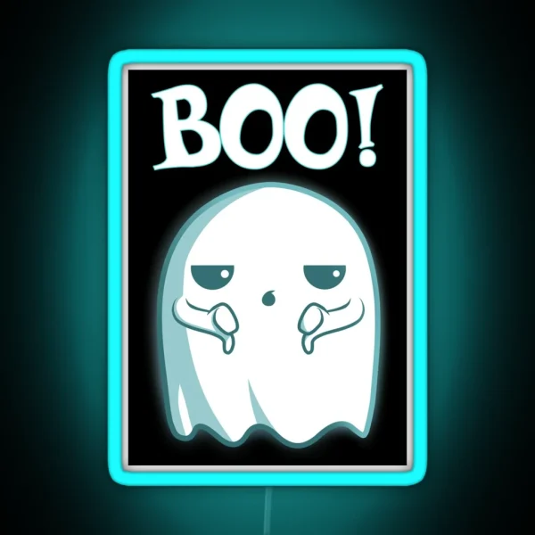 Unimpressed Ghost RGB Neon Sign