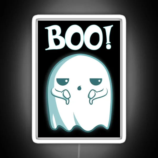 Unimpressed Ghost RGB Neon Sign