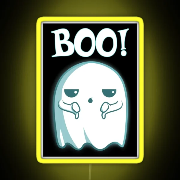 Unimpressed Ghost RGB Neon Sign