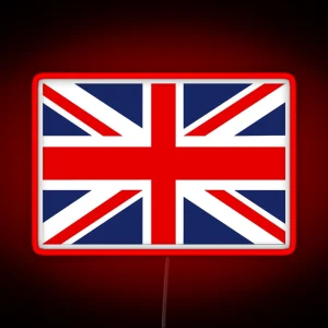 Union Jack Flag Of The United Kingdom RGB Neon Sign