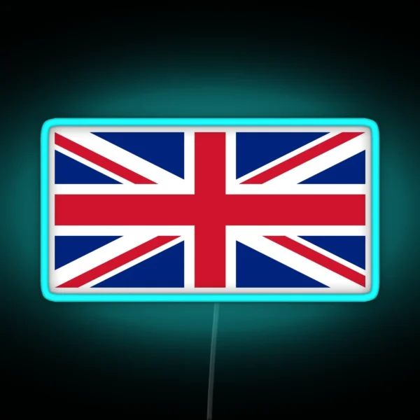 United Kingdom Flag Union Jack Led RGB Neon Sign