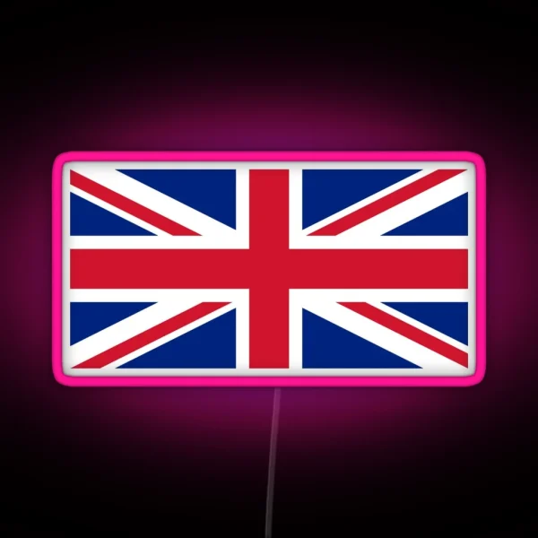 United Kingdom Flag Union Jack Led RGB Neon Sign