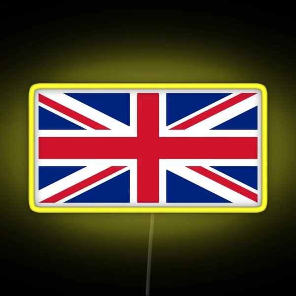 United Kingdom Flag Union Jack Led RGB Neon Sign