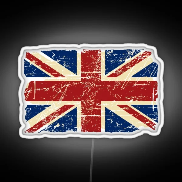 United Kingdom Union Jack Flag RGB Neon Sign