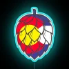 Eye-catching USA Craft Beer Sign with Vibrant Neon RGB Colors