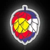 Vibrant Colorado Craft Beer Sign with Color Changing Neons USA