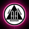 Digital RGB Neon Sign with Unity and Resilience Inspirational Message