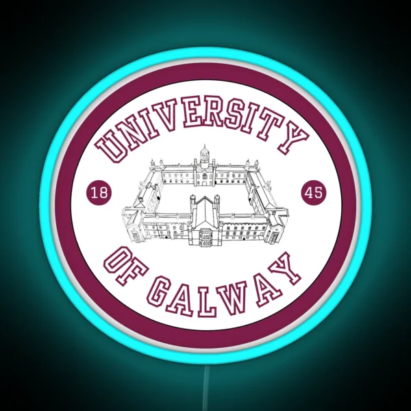 University Of Galway Inspired Logo RGB Neon Sign