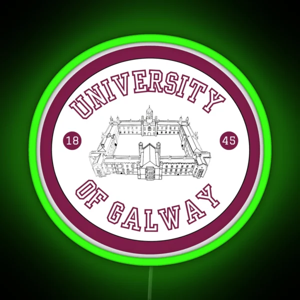 University Of Galway Inspired Logo RGB Neon Sign