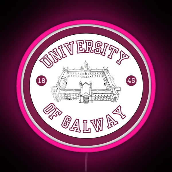 University Of Galway Inspired Logo RGB Neon Sign