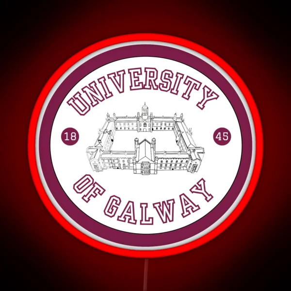 University Of Galway Inspired Logo RGB Neon Sign