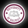 University of Galway themed neon logo wall art decor