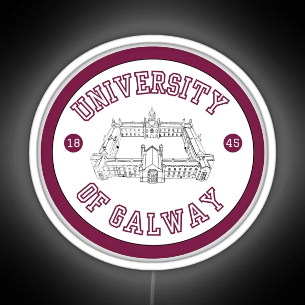 University Of Galway Inspired Logo RGB Neon Sign