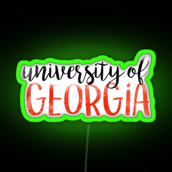 University Of Georgia RGB Neon Sign