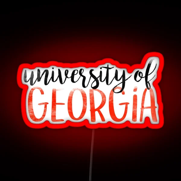 University Of Georgia RGB Neon Sign
