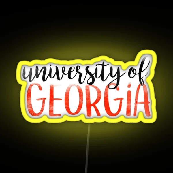 University Of Georgia RGB Neon Sign
