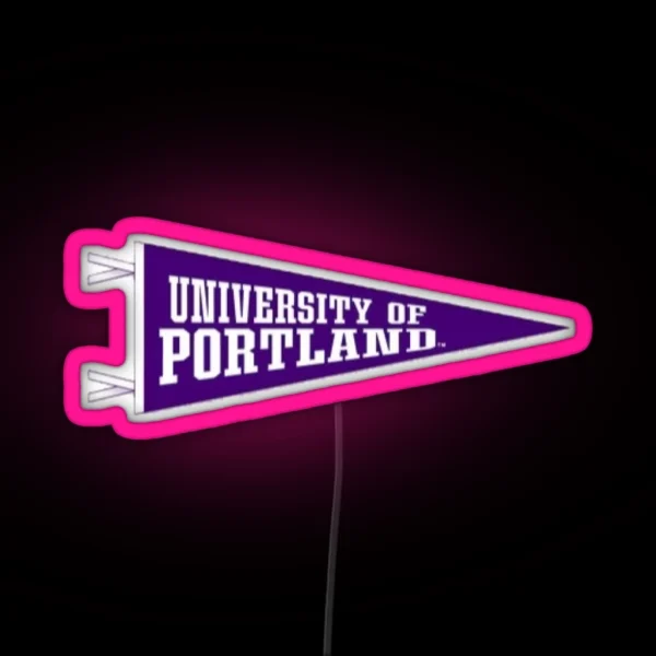 University Of Portland Flag RGB Neon Sign
