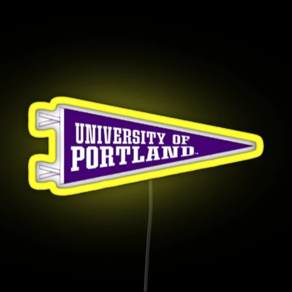 University Of Portland Flag RGB Neon Sign