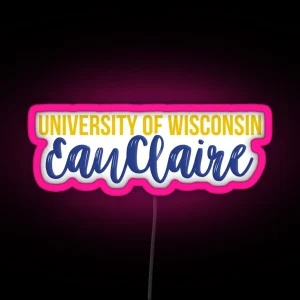 University Of Wisconsin Eau Claire RGB Neon Sign