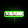 University of Wisconsin Milwaukee officially licensed RGB LED illuminated neon sign