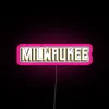 University of Wisconsin Milwaukee customizable RGB LED neon signage display kit