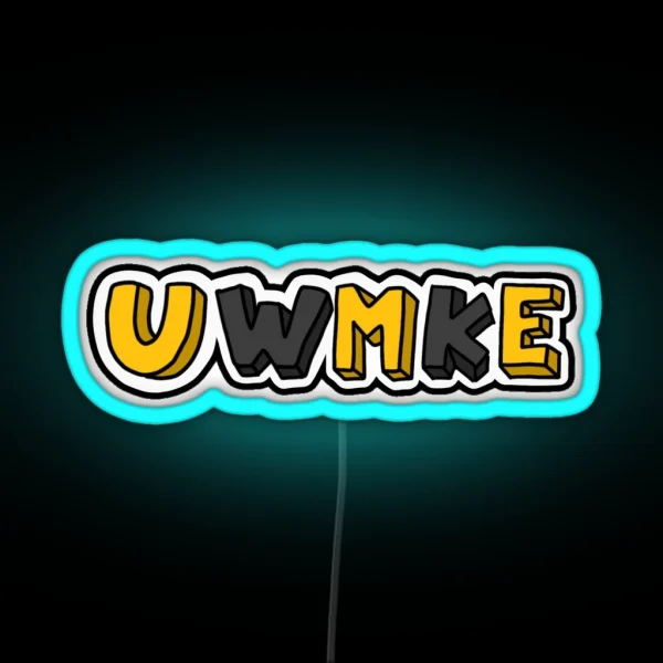 University Of Wisconsin Milwaukee RGB Neon Sign