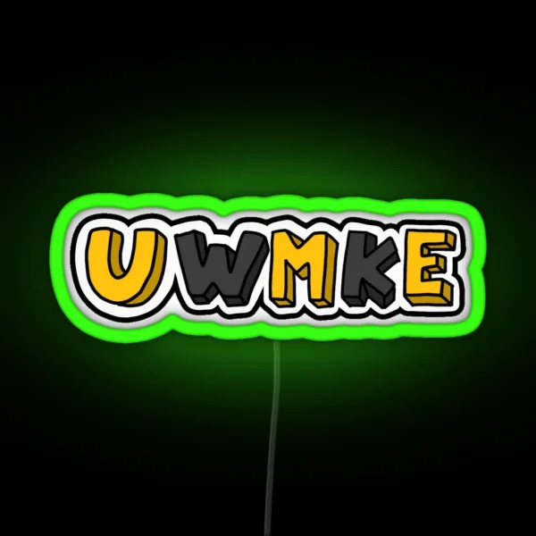 University Of Wisconsin Milwaukee RGB Neon Sign