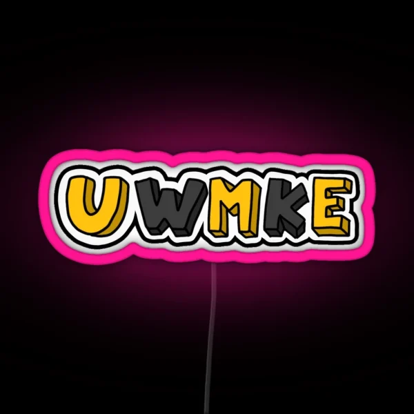 University Of Wisconsin Milwaukee RGB Neon Sign