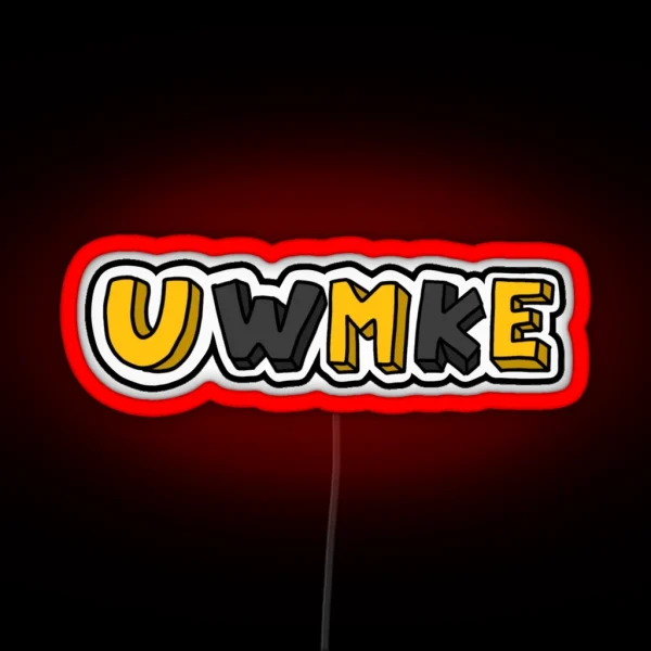 University Of Wisconsin Milwaukee RGB Neon Sign